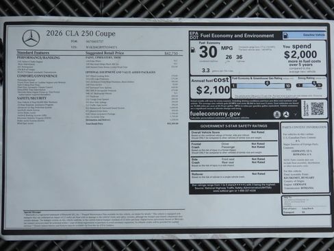 New 2026 Mercedes-Benz CLA 250 image 9