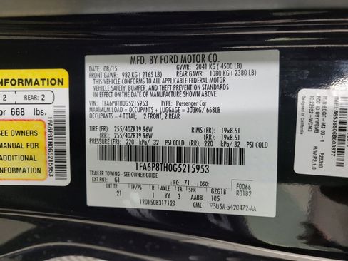 Used 2016 Ford Mustang Coupe w/ Wheel & Stripe Package image 33