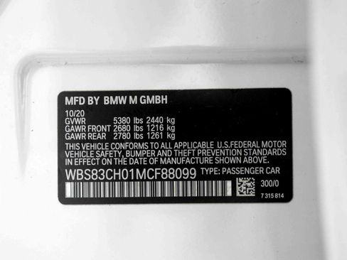 Used 2021 BMW M5 AWD/4WD image 87