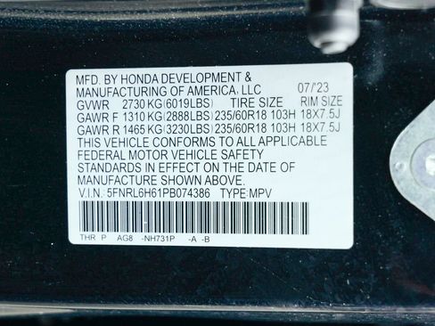 Used 2023 Honda Odyssey EX-L image 61