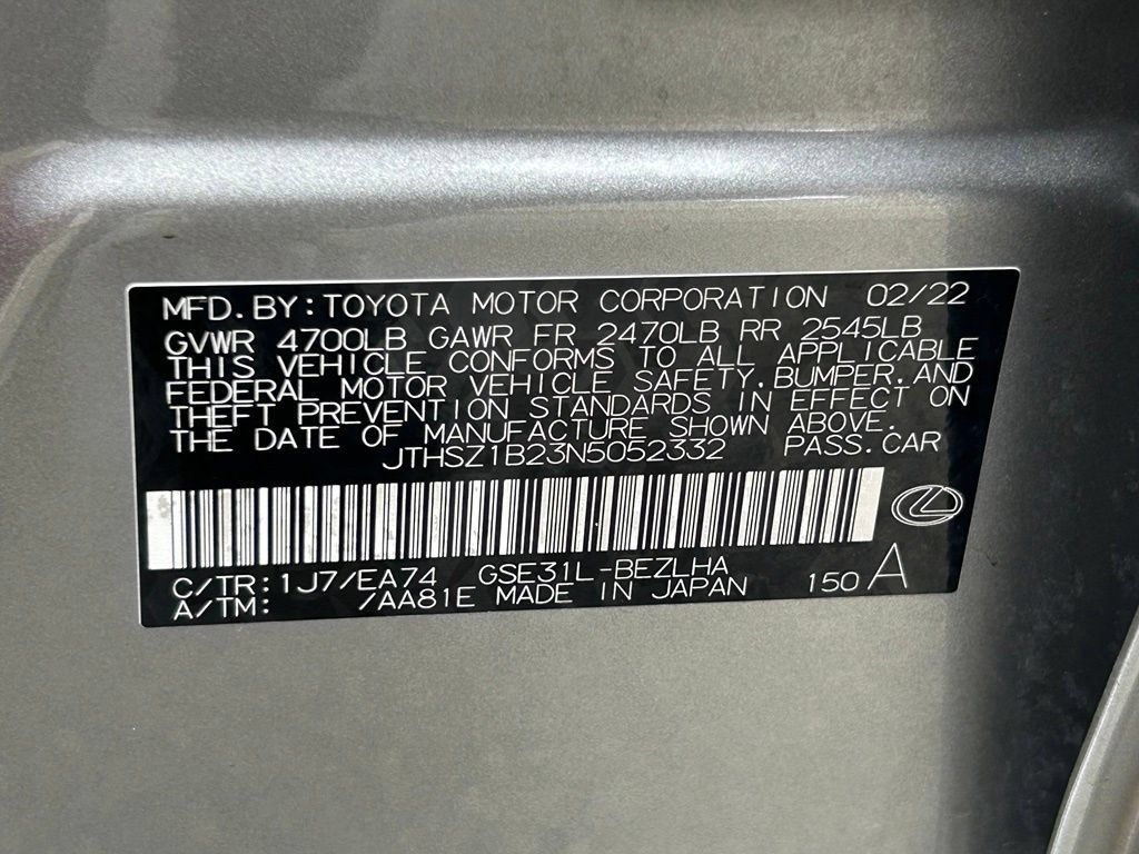Used 2022 Lexus IS 350 F Sport w/ Dynamic Handling Package RWD image 48