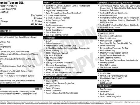 Certified 2023 Hyundai Tucson SEL AWD/4WD image 12