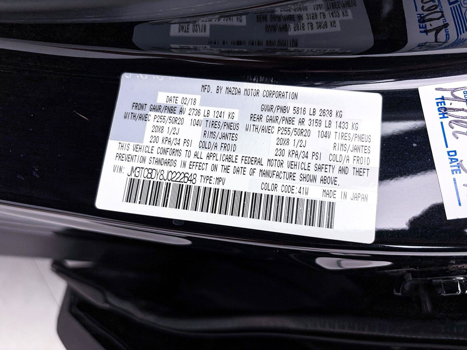 Used 2018 MAZDA CX-9 Grand Touring AWD/4WD image 33
