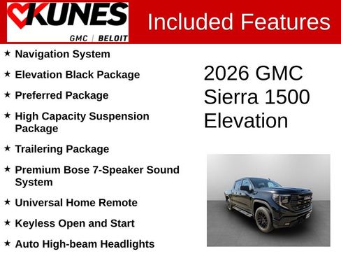 New 2026 GMC Sierra 1500 Elevation w/ Preferred Package AWD/4WD image 2