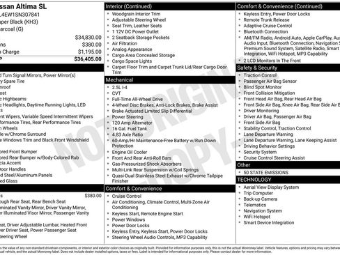 Certified 2025 Nissan Altima 2.5 SL image 33