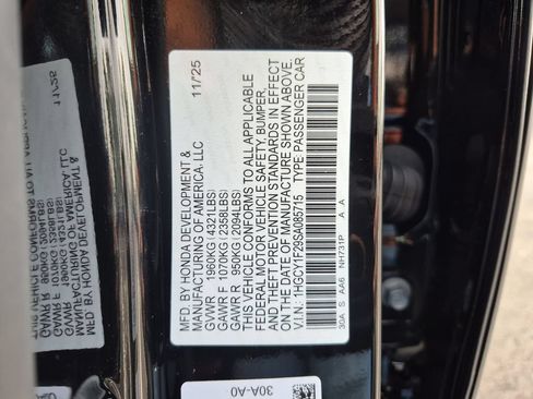 Used 2025 Honda Accord LX image 35