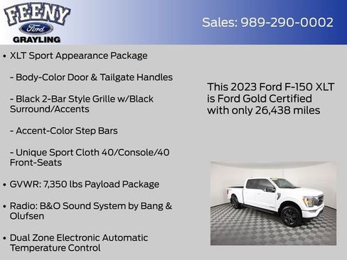 Certified 2023 Ford F150 XLT w/ Equipment Group 302A High AWD/4WD image 20