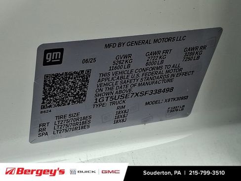 New 2025 GMC Sierra 3500 Pro w/ X31 Off-Road Package image 16