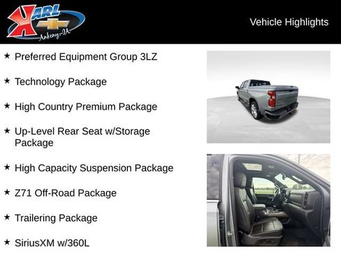 Certified 2023 Chevrolet Silverado 1500 High Country w/ High Country Premium Package AWD/4WD image 2