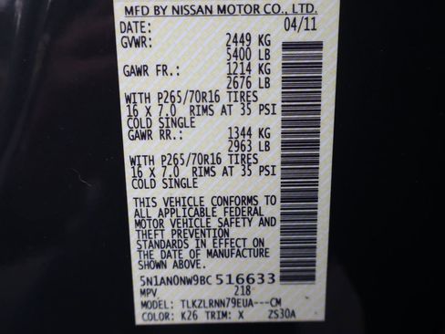 Used 2011 Nissan Xterra S w/ 4X4 Value Package image 44