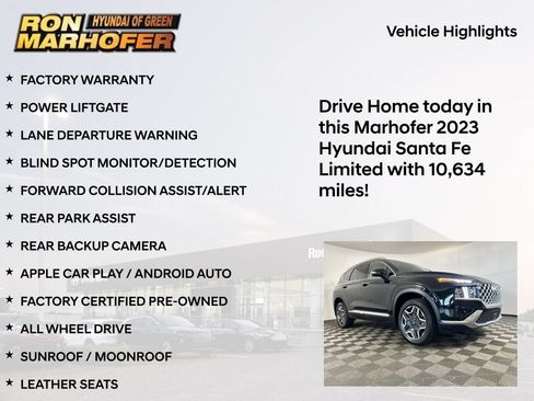 Certified 2023 Hyundai Santa Fe Limited w/ Cargo Package AWD/4WD image 16