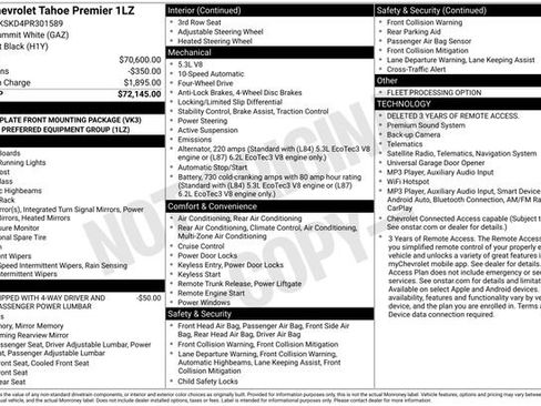 Used 2023 Chevrolet Tahoe Premier AWD/4WD image 21