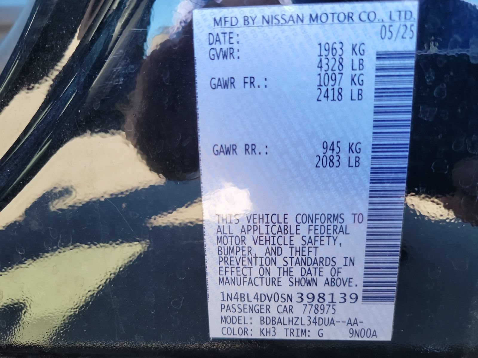 Used 2025 Nissan Altima 2.5 SV FWD image 40