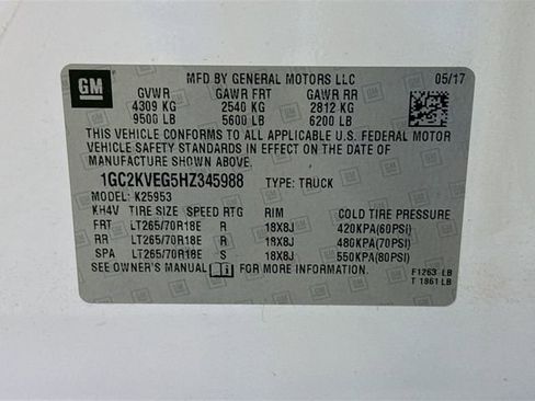 Used 2017 Chevrolet Silverado 2500 LT w/ Snow Plow Prep Package AWD/4WD image 30