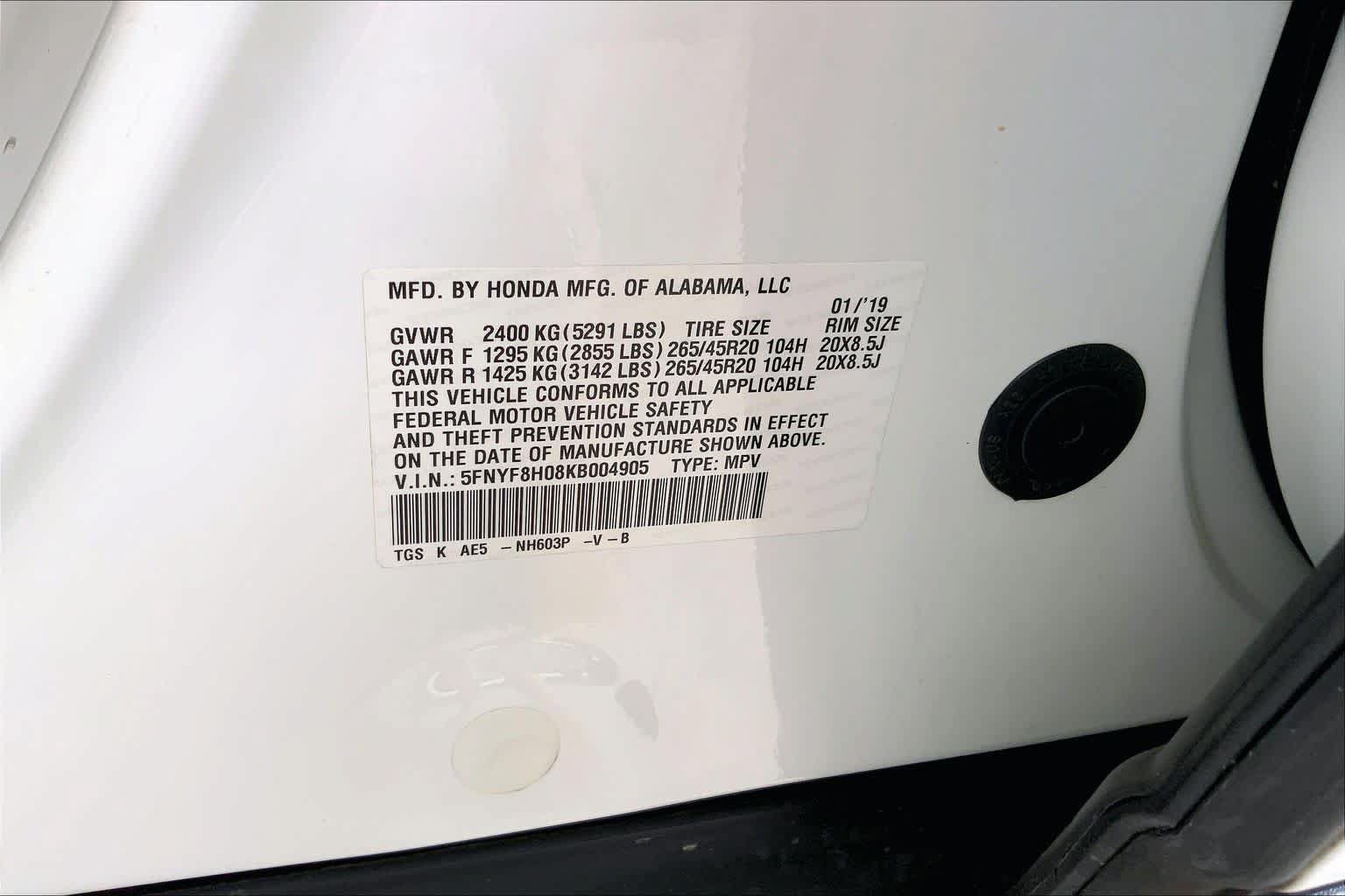 Used 2019 Honda Passport Elite image 33