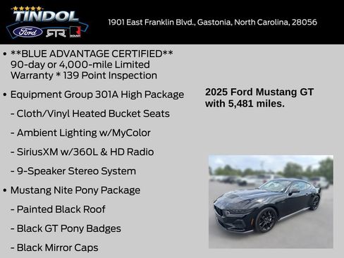 Used 2025 Ford Mustang GT RWD image 18