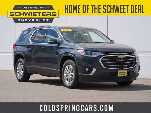 Used 2021 Chevrolet Traverse LT w/ LPO, Floor Liner Package AWD/4WD image 1