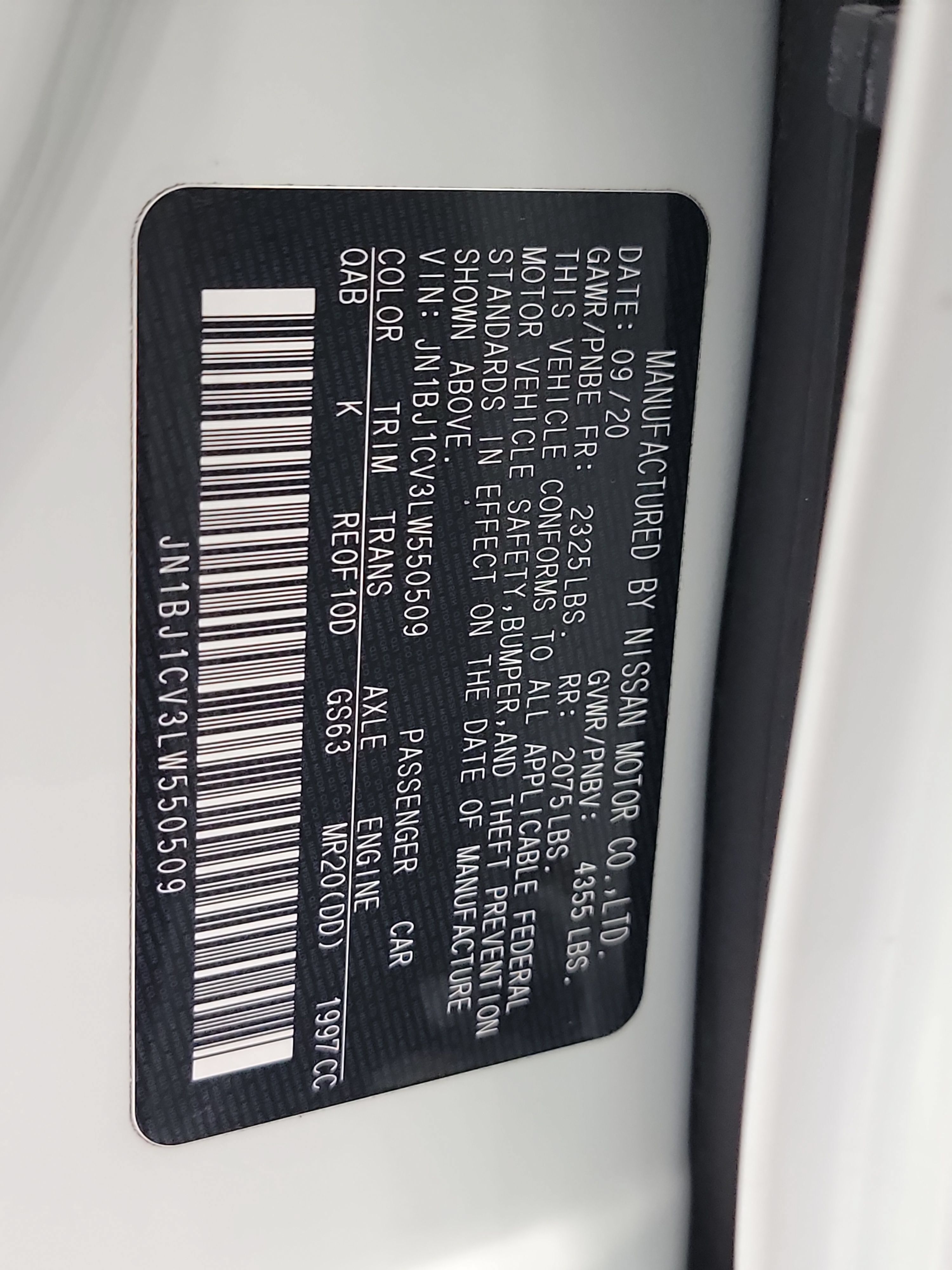 Used 2020 Nissan Rogue Sport SV w/ All-Weather Package FWD image 32