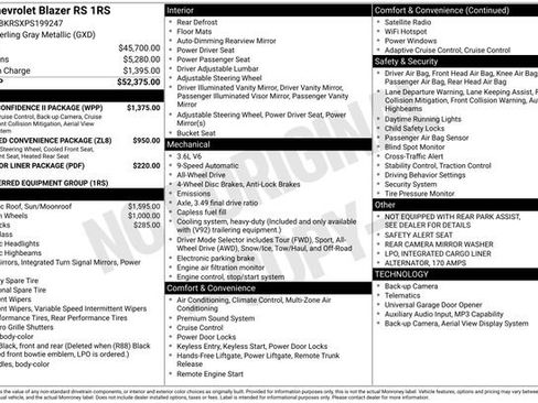 Used 2023 Chevrolet Blazer RS w/ Driver Confidence II Package image 2