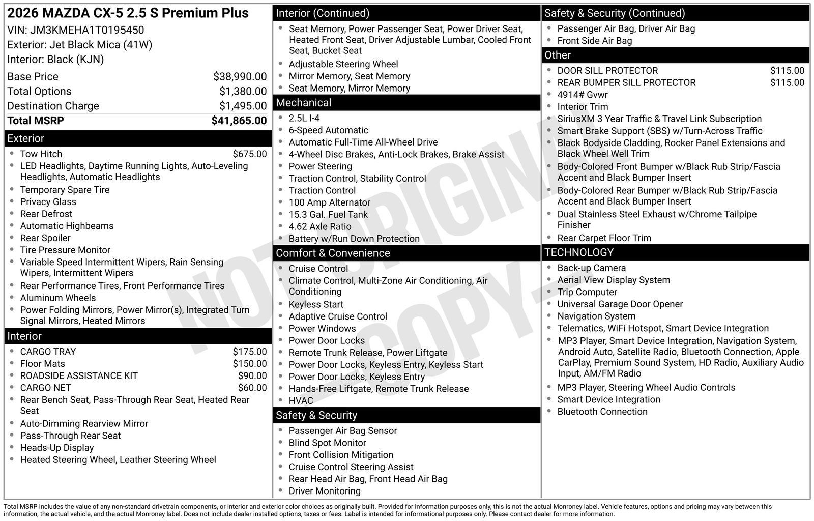 New 2026 MAZDA CX-5 2.5 S w/ Premium Plus Package AWD/4WD image 22
