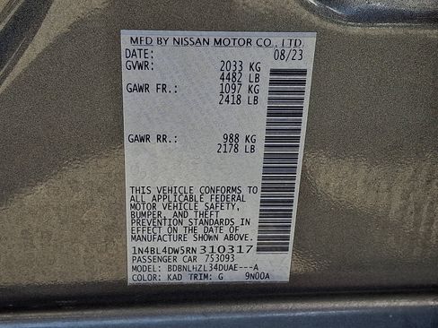 Certified 2024 Nissan Altima 2.5 SV w/ SV Premium Package AWD/4WD image 30