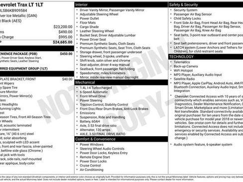 Used 2019 Chevrolet Trax LT w/ LT Convenience Package FWD image 6