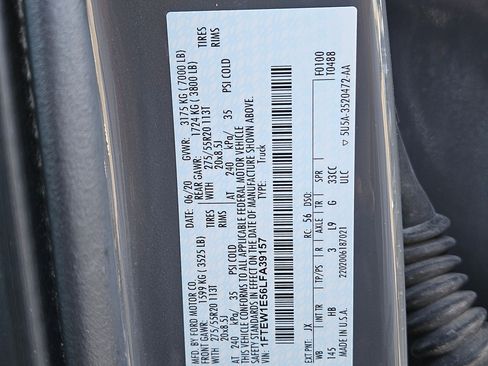 Certified 2020 Ford F150 Lariat w/ Equipment Group 502A Luxury AWD/4WD image 51