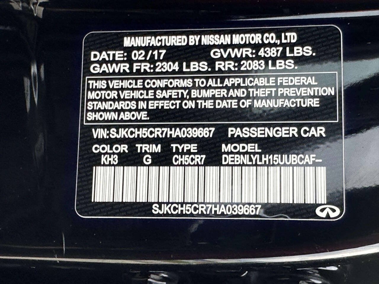 Used 2017 INFINITI QX30 Premium w/ Navigation Package AWD/4WD image 31