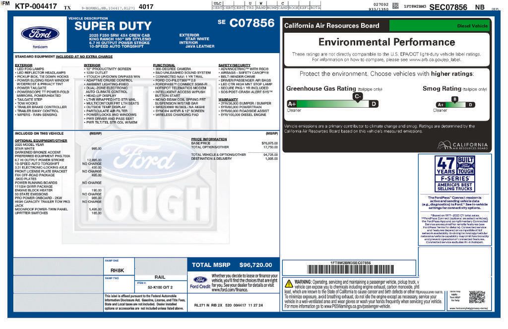 Certified 2025 Ford F250 King Ranch AWD/4WD image 73