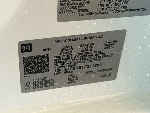 New 2026 Chevrolet Silverado 2500 LTZ w/ LTZ Plus Package AWD/4WD image 35