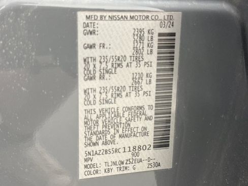 Used 2024 Nissan Murano SV w/ SV Midnight Edition Package AWD/4WD image 20