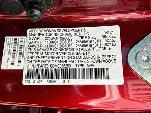 Used 2021 Honda CR-V Touring image 16