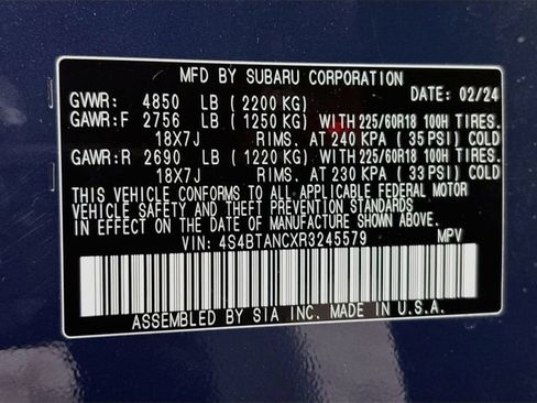 Certified 2024 Subaru Outback Limited AWD/4WD image 37