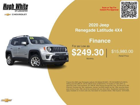 Used 2020 Jeep Renegade Latitude image 3
