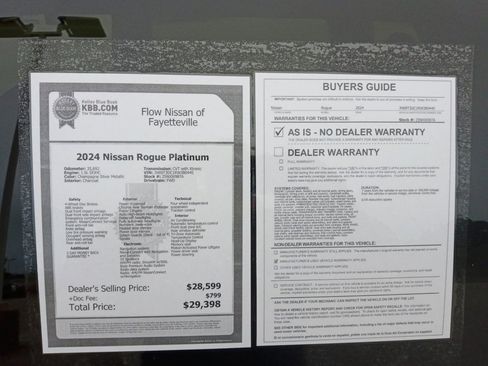 Used 2024 Nissan Rogue Platinum w/ Platinum Premium Package FWD image 33