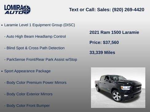 Used 2021 RAM 1500 Laramie AWD/4WD image 14