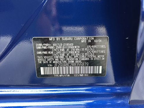 Certified 2024 Subaru Crosstrek 2.0i AWD/4WD image 42