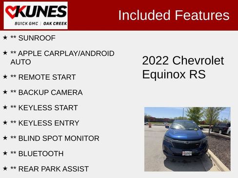 Used 2022 Chevrolet Equinox RS AWD/4WD image 2