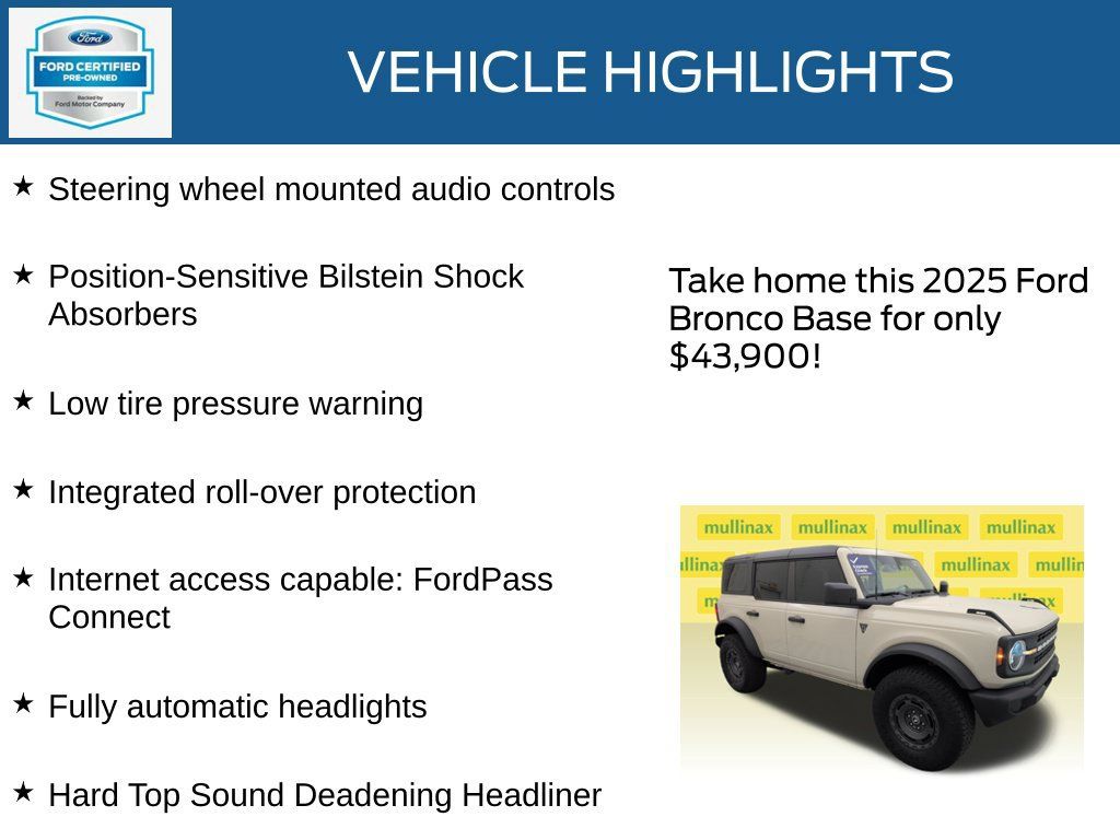Used 2025 Ford Bronco 4-Door w/ Sasquatch Package AWD/4WD image 22
