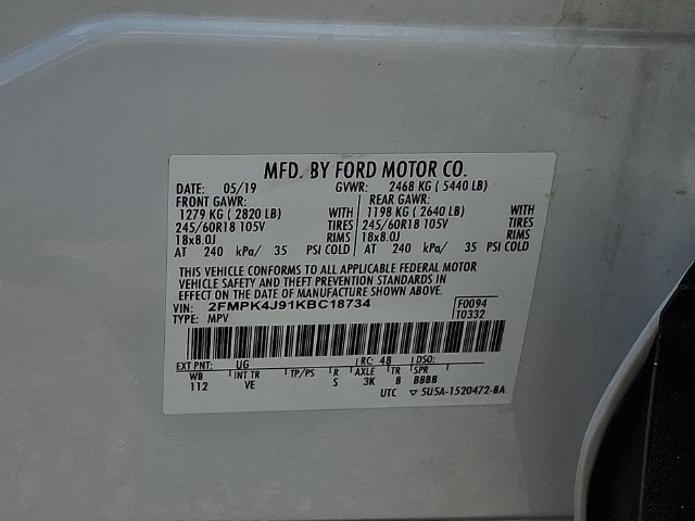 Used 2019 Ford Edge SEL w/ Equipment Group 201A AWD/4WD image 31