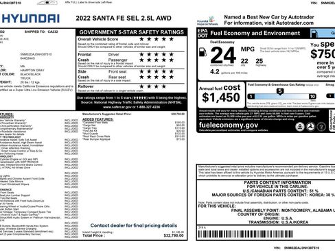 Used 2022 Hyundai Santa Fe SEL image 41