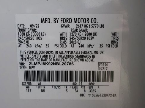 Used 2022 Lincoln Nautilus Reserve image 45