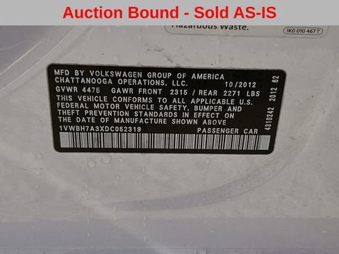 Used 2013 Volkswagen Passat 2.5 SE image 27