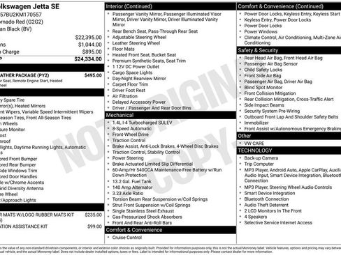 Used 2019 Volkswagen Jetta SE w/ Cold Weather Package FWD image 4
