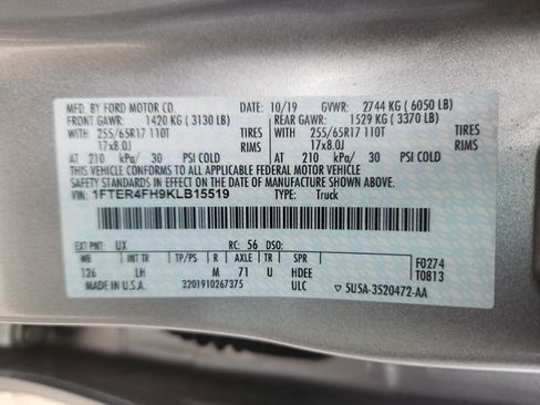 Certified 2019 Ford Ranger XLT w/ Equipment Group 301A Mid image 27