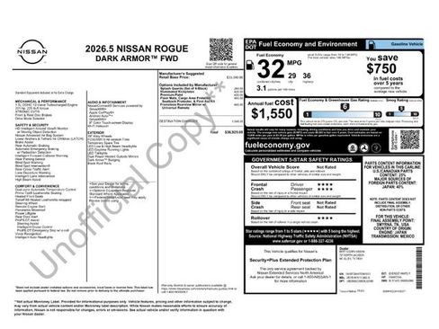 Certified 2026 Nissan Rogue Dark Armor FWD image 33