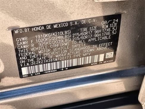 Certified 2025 Honda HR-V LX image 22