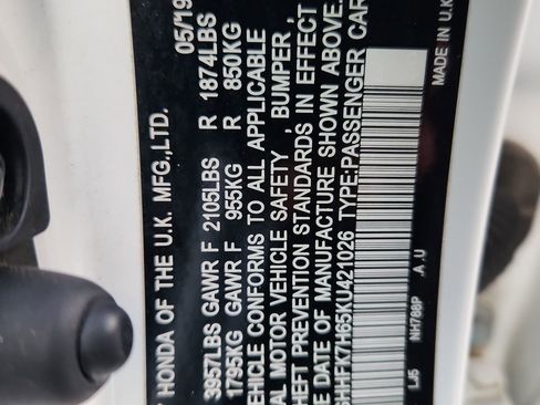 Used 2019 Honda Civic EX image 19