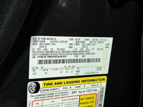 Used 2024 Ford Expedition Max Platinum AWD/4WD image 41