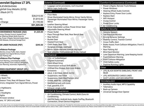 Used 2019 Chevrolet Equinox LT w/ Driver Convenience Package FWD image 9